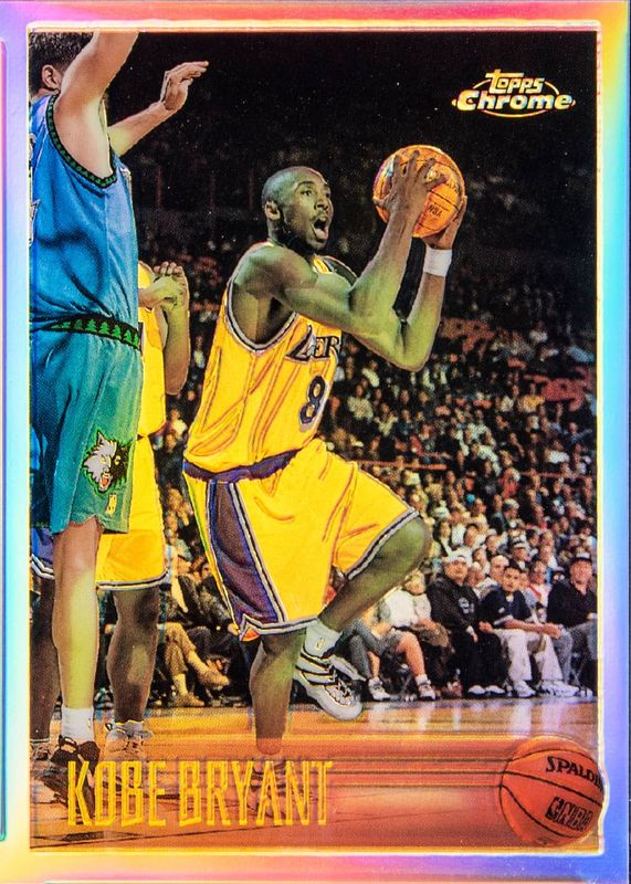 Kobe Bryant 1996-97 Topps Chrome Kobe Bryant Refractor Rookie #138 basketball card
