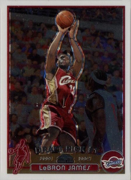 2003-04 Topps Chrome LeBron James Rookie #111 basketball card